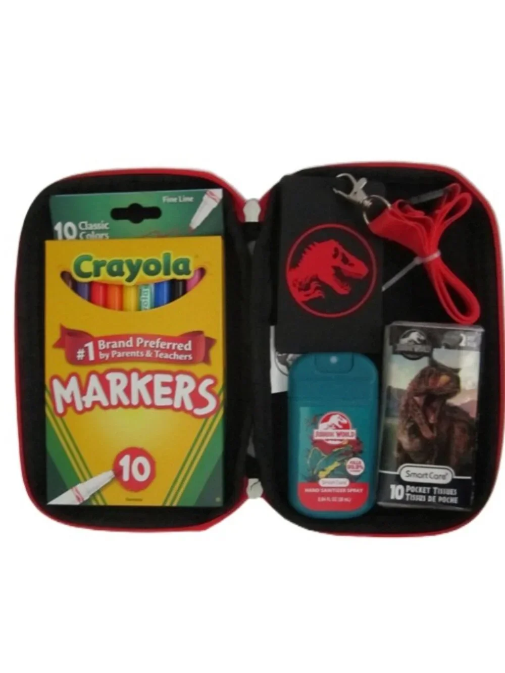 Jurassic World Dinosaurs Backpack Lunch Bag with School Supplies NEW
